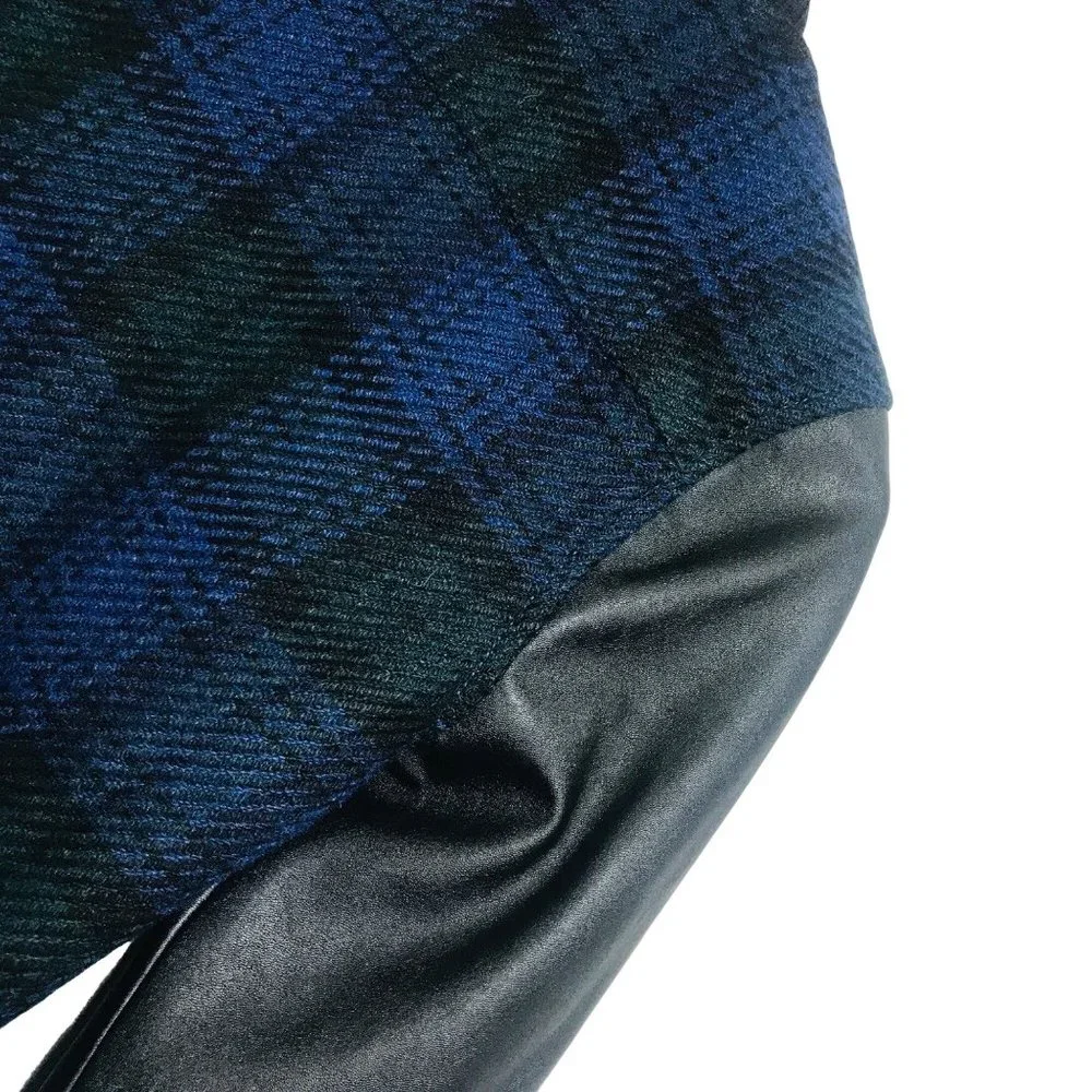 J. Crew Wool Blend Academia Varsity Plaid Bomber Jacket in Tartan Preppy Size XS